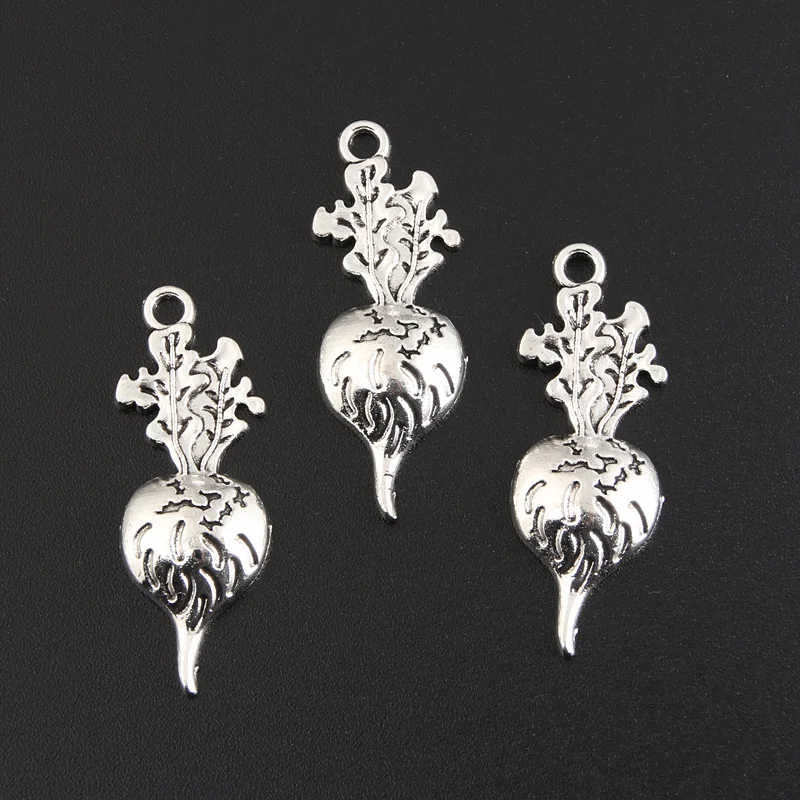 40pcs Silver Color 34x12mm Radish Charms Vegetable Plants Pendant Fit DIY Handmade Metal Jewelry Making Finding Supplies
40pcs Silver Color 34x12mm Radish Charms Vegetable Plants Pendant Fit DIY Handmade Metal Jewelry Making Finding Supplies