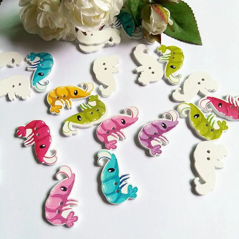 50PCS/lot Mixed color lobster Buttons for Crafts Handmade Decorative Buttons 2 Holes Sewing Scrapbooking wood buttons
50PCS/lot Mixed color lobster Buttons for Crafts Handmade Decorative Buttons 2 Holes Sewing Scrapbooking wood buttons