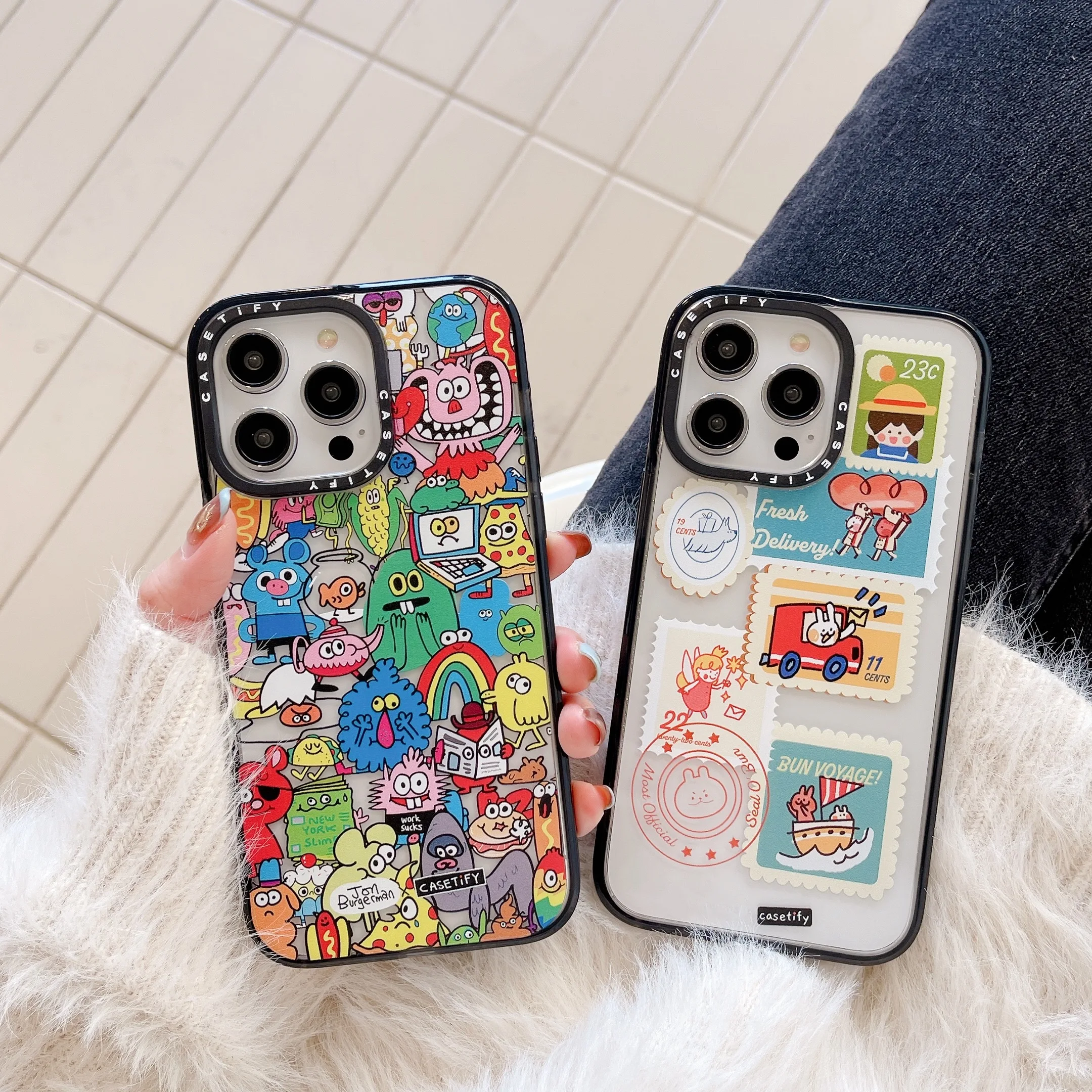 Casetify Cartoon Little Monster Art Stamp Phone Case for Iphone 11 12 13 14 Pro Max Plus SE 2020 Fashion Transparent Drop-proof
Casetify Cartoon Little Monster Art Stamp Phone Case for Iphone 11 12 13 14 Pro Max Plus SE 2020 Fashion Transparent Drop-proof