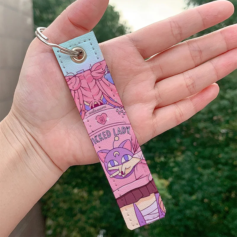 Japanese anime Magical Girls Leather motorcycle Keychain Strap Keyrings Hanging Holder Wallet Trinket Hanging Bag Accessories
Japanese anime Magical Girls Leather motorcycle Keychain Strap Keyrings Hanging Holder Wallet Trinket Hanging Bag Accessories