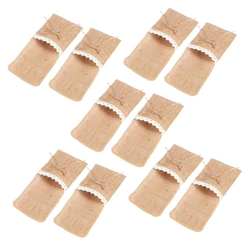 100PCS Country Wedding Table Silverware Holder Natural Burlap Cutlery Pockets Fork Pockets Rustic Wedding Decoration
100PCS Country Wedding Table Silverware Holder Natural Burlap Cutlery Pockets Fork Pockets Rustic Wedding Decoration