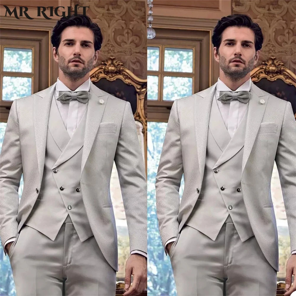 Mens Set Suit for Wedding Tuxedos Slim Fit One Button Groom Prom Party Casual Bridegroom Wear Blazer 3 Pcs (Jacket+Vest+Pants)
Mens Set Suit for Wedding Tuxedos Slim Fit One Button Groom Prom Party Casual Bridegroom Wear Blazer 3 Pcs (Jacket+Vest+Pants)