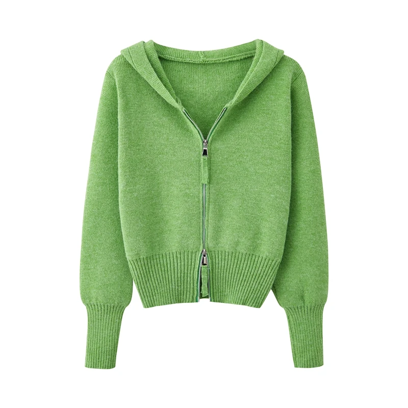 2022 Women Autumn Winter New Solid Hooded Sweater Coats Female Long Sleeve Zip Up Cardigans Ladies Loose Knitted Jackets L136
2022 Women Autumn Winter New Solid Hooded Sweater Coats Female Long Sleeve Zip Up Cardigans Ladies Loose Knitted Jackets L136