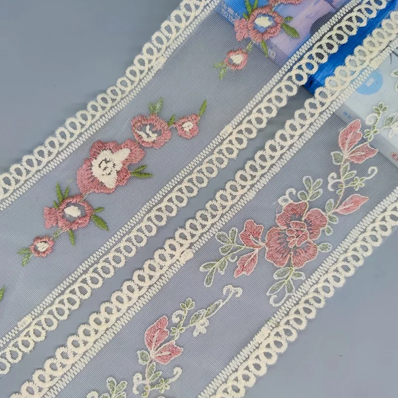 1Yard 85MM Pink Flower Lace Trim for Sewing Ribbons Embroidered Ribbon Tulle Milk Fiber Lace Fabric DIY Garment Sewing Supplies
1Yard 85MM Pink Flower Lace Trim for Sewing Ribbons Embroidered Ribbon Tulle Milk Fiber Lace Fabric DIY Garment Sewing Supplies