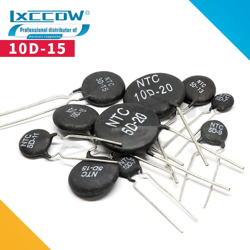 10pcs Thermal Resistor NTC 5D-11 10D-9 10D-11 47D-15 10D-20 10D-13 8D-11 10D-15 5D-15 10D-7 MF11-103 10D-25 8D-20 20D-20 5D-9
10pcs Thermal Resistor NTC 5D-11 10D-9 10D-11 47D-15 10D-20 10D-13 8D-11 10D-15 5D-15 10D-7 MF11-103 10D-25 8D-20 20D-20 5D-9