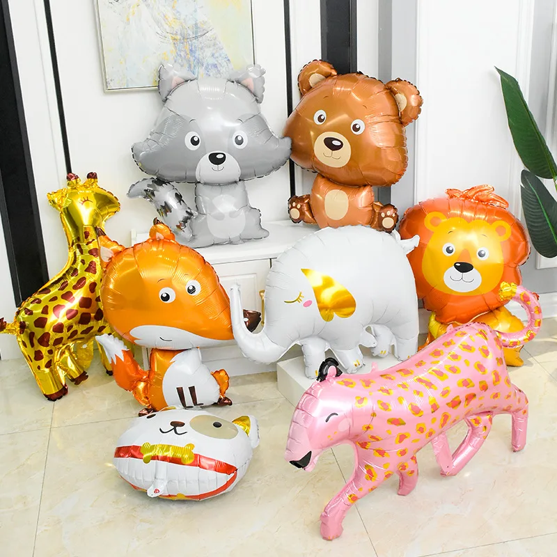 New Cartoon Animal Aluminum Film Balloon Jungle Safari Party Balloon Zoo Fox Lion Giraffe Happy Birthday Party Decor Kids Ballon
New Cartoon Animal Aluminum Film Balloon Jungle Safari Party Balloon Zoo Fox Lion Giraffe Happy Birthday Party Decor Kids Ballon