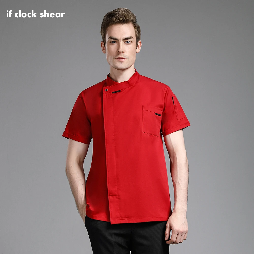 Short Sleeved Hotel Chef Overalls Men Restaurant Catering Kitchen Cook Workwear Senior Kitchen Chef Work Clothes Wholesale Price
Short Sleeved Hotel Chef Overalls Men Restaurant Catering Kitchen Cook Workwear Senior Kitchen Chef Work Clothes Wholesale Price