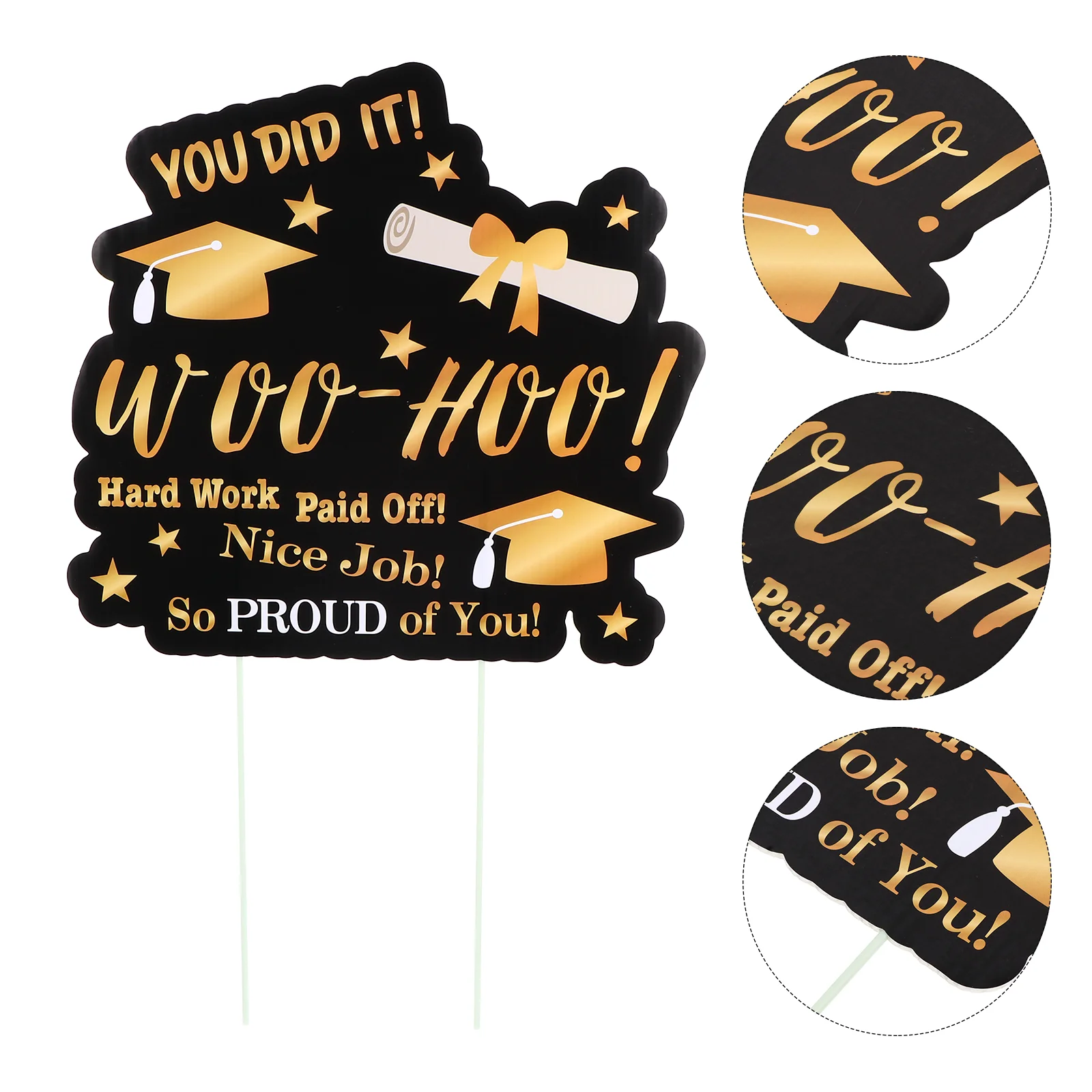 1pc Stake Sign Graduation Garden Signs 2021 Graduation Lawn Sign Decoration Portable Stake
1pc Stake Sign Graduation Garden Signs 2021 Graduation Lawn Sign Decoration Portable Stake