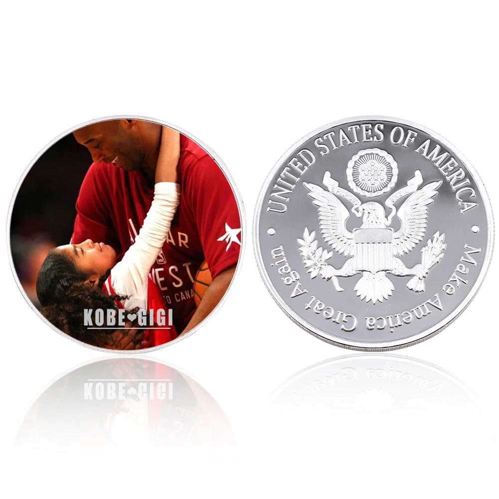 1pc Kobe Love GiGi Sliver Coins Original Design Coin Us Superstar Metal Coin Lucky Coin Warm Family Gift High Quality Home Decor
1pc Kobe Love GiGi Sliver Coins Original Design Coin Us Superstar Metal Coin Lucky Coin Warm Family Gift High Quality Home Decor
