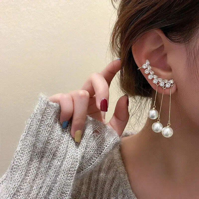 Zircon Tassel Long Earrings Earrings for Women Pearl Earrings 2021 New Trendy Jewelry Gifts
Zircon Tassel Long Earrings Earrings for Women Pearl Earrings 2021 New Trendy Jewelry Gifts