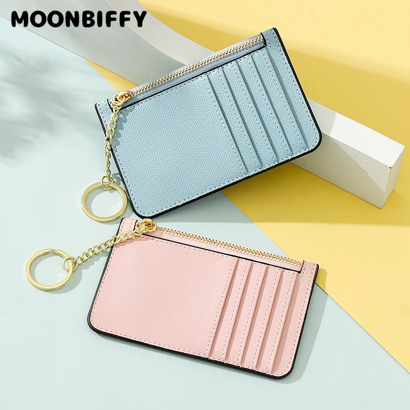 Solid Color Card Holder for Women Super Thin Small Female Wallet Pu Leather Mini Business ID Credit Card Case Women's KeyChain
Solid Color Card Holder for Women Super Thin Small Female Wallet Pu Leather Mini Business ID Credit Card Case Women's KeyChain