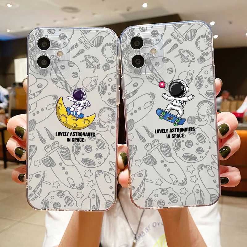Astronaut Anime Phone Cases For iPhone SE 2020 6 6S 7 8 11 12 13 Mini Plus X XS XR Pro Max Funda Transparent Shell
Astronaut Anime Phone Cases For iPhone SE 2020 6 6S 7 8 11 12 13 Mini Plus X XS XR Pro Max Funda Transparent Shell