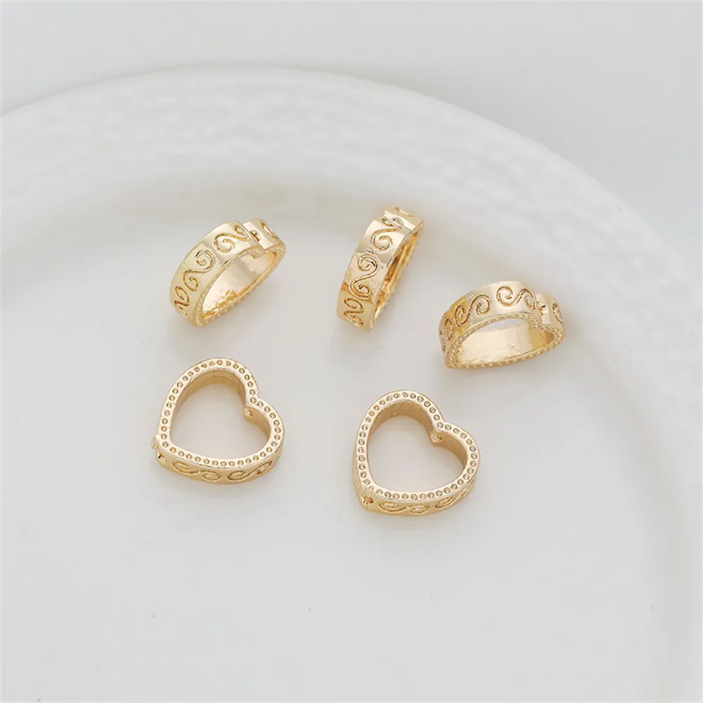 14K gold clad love circle 10mm floral lace peach heart set bead ring beads beads diy jewelry handmade accessories
14K gold clad love circle 10mm floral lace peach heart set bead ring beads beads diy jewelry handmade accessories