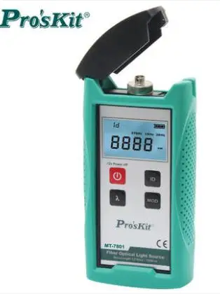 Pro'skit Fiber Optic Light Source Meter MT-7801-FC Optical Multimeter Fiber Tester Tool
Pro'skit Fiber Optic Light Source Meter MT-7801-FC Optical Multimeter Fiber Tester Tool