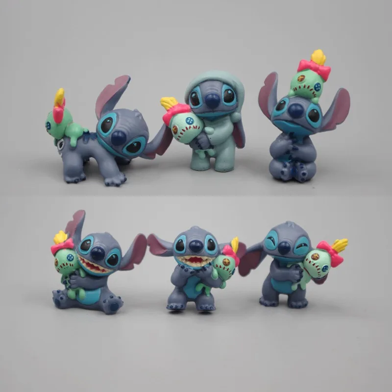 Anime Lilo Stitch 6pcs/Set Cartoon Cute Kawaii Q Version Manga Statue Figurines PVC Little Monster 626 Stitch Model Toys Doll
Anime Lilo Stitch 6pcs/Set Cartoon Cute Kawaii Q Version Manga Statue Figurines PVC Little Monster 626 Stitch Model Toys Doll