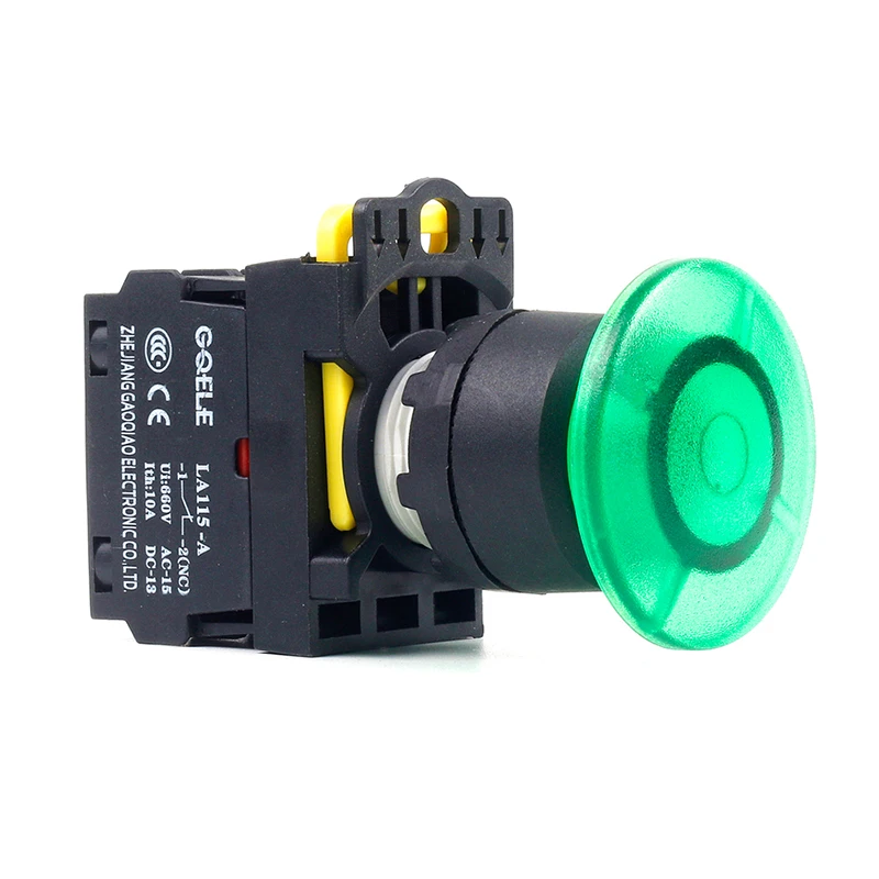 5 PCS Push button switch Mushroom button LED Momentary IP40 1NO 1NC 1N0+1NC 2NO 2NC LA115-A1-11MD-R31
5 PCS Push button switch Mushroom button LED Momentary IP40 1NO 1NC 1N0+1NC 2NO 2NC LA115-A1-11MD-R31