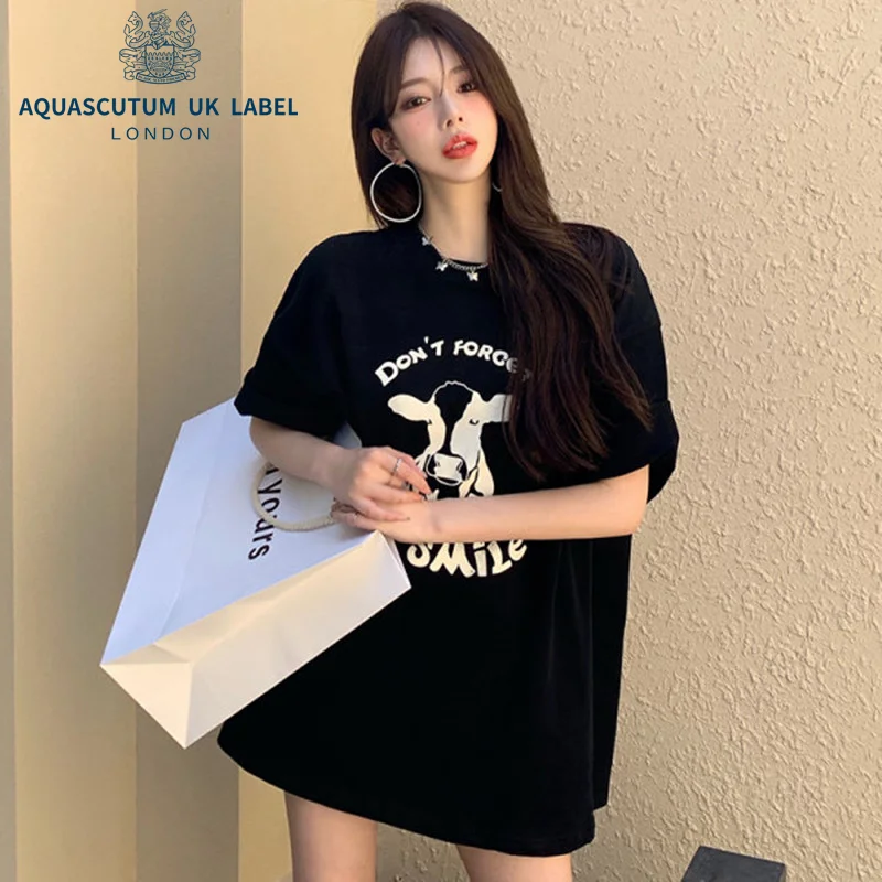 Aquascutum Fashion personality ins cartoon printed short sleeve T-shirt for women
Aquascutum Fashion personality ins cartoon printed short sleeve T-shirt for women