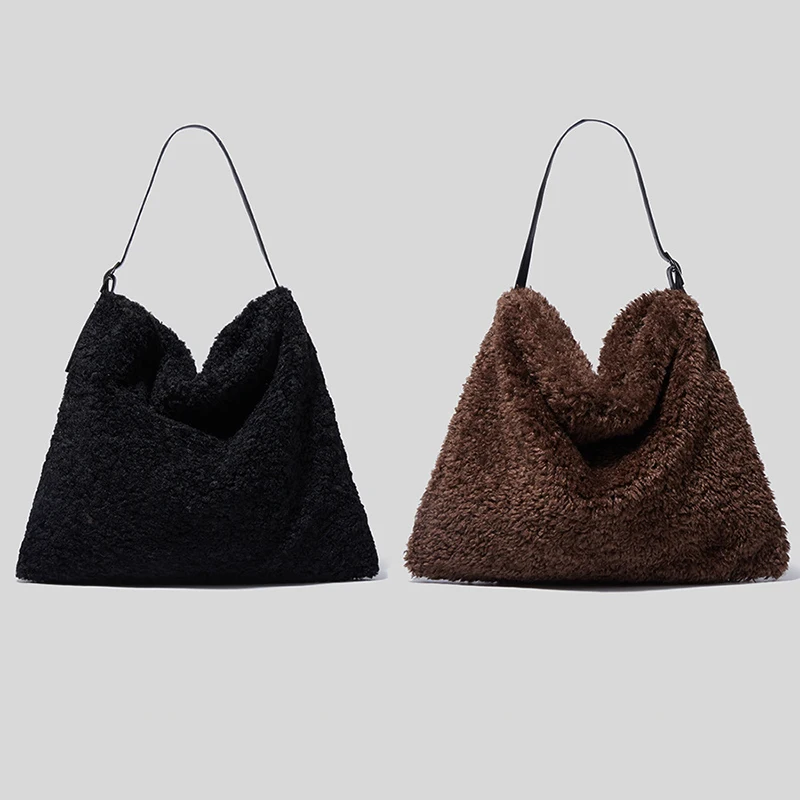 Winter New Woolen Winter Women Fashion Handbags Magnetic Buckle Plush Tote Bag Purses and Handbags Faux Fur Shoulder Bag
Winter New Woolen Winter Women Fashion Handbags Magnetic Buckle Plush Tote Bag Purses and Handbags Faux Fur Shoulder Bag