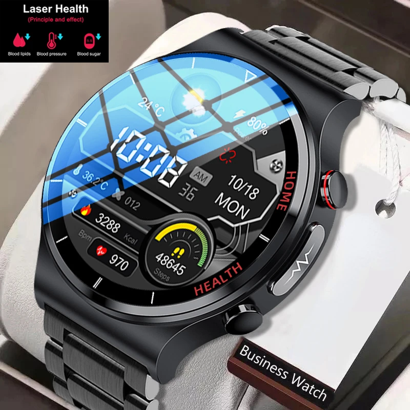 Смарт-часы для Samsung, Xiaomi, Huawei, ЭКГ + ФПГ, мужские лазерные часы для здоровья, пульсометр, температура тела, фитнес-трекер, Смарт-часы
Смарт-часы для Samsung, Xiaomi, Huawei, ЭКГ + ФПГ, мужские лазерные часы для здоровья, пульсометр, температура тела, фитнес-трекер, Смарт-часы