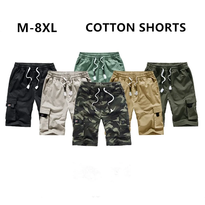 Summer Shorts Kids Cotton Loose Plus Size 6XL 7XL 8XL Many Pockets Men Camouflage Black Half Trousers Casual Fitness Clothing
Summer Shorts Kids Cotton Loose Plus Size 6XL 7XL 8XL Many Pockets Men Camouflage Black Half Trousers Casual Fitness Clothing