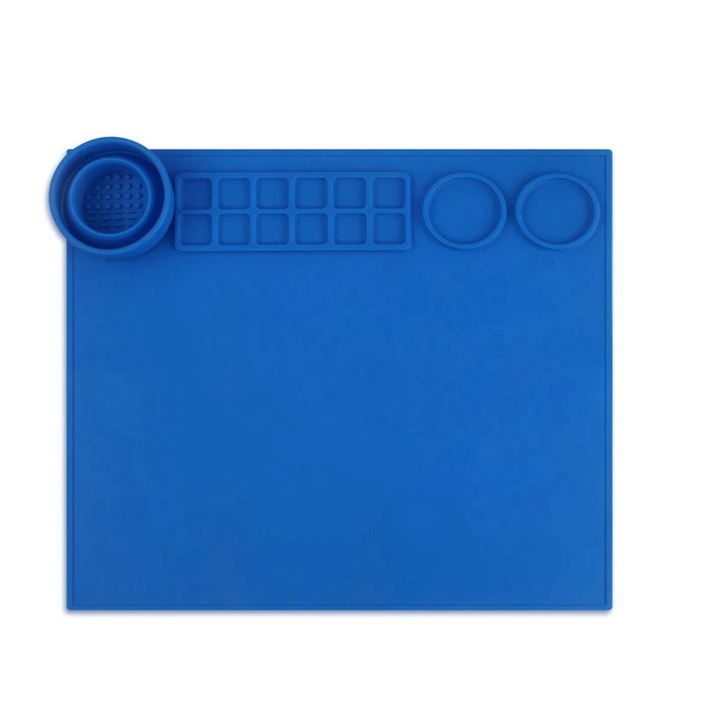 Silicone Craft Mat,Non-Stick Heat Resistant Silicone Painting Sheet with Folding Cup Paint Holder,Silicone Craft Mat
Silicone Craft Mat,Non-Stick Heat Resistant Silicone Painting Sheet with Folding Cup Paint Holder,Silicone Craft Mat