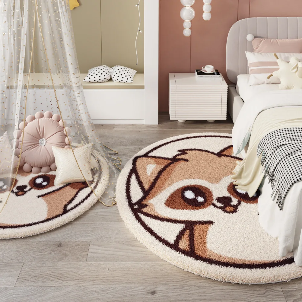 Cartoon round carpet living room study coffee table mat children's simple bedroom bedside floor mats
Cartoon round carpet living room study coffee table mat children's simple bedroom bedside floor mats