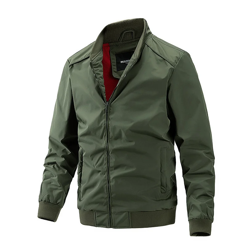 Men Baseball Jackets Spring Fashion Autumn Business Casual Stand Collar Thin Coats Zipper Warm Solid Color Simple Loose Top
Men Baseball Jackets Spring Fashion Autumn Business Casual Stand Collar Thin Coats Zipper Warm Solid Color Simple Loose Top