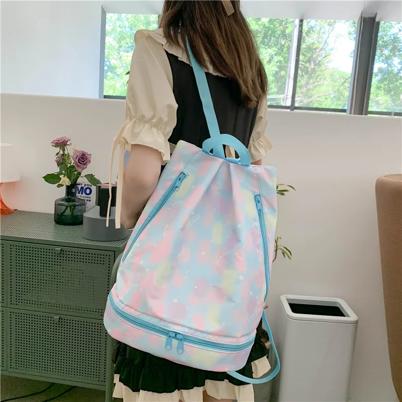 Swimming Gym Bag Female Dry and Wet Separation Sports Nylon Backpack Floral Balloon Printing 2022 New Fashion Beach Storage Bag
Swimming Gym Bag Female Dry and Wet Separation Sports Nylon Backpack Floral Balloon Printing 2022 New Fashion Beach Storage Bag
