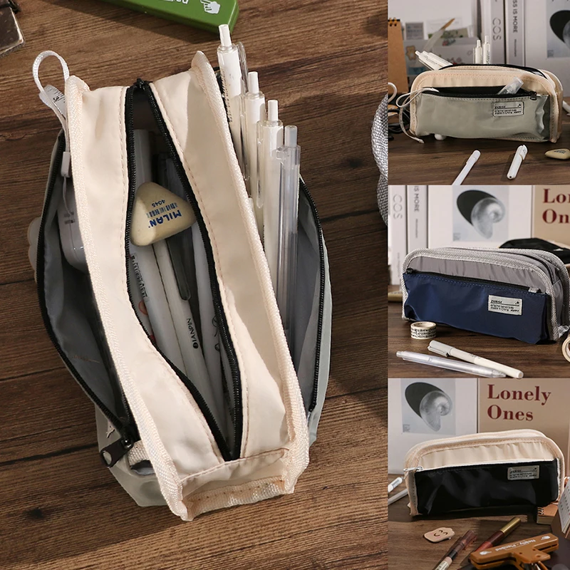 Casual Fashion Triple-layer Canvas Pencil Bag Large Capacity Pencil Case Pen Pencil Holder Student Stationery Organizer
Casual Fashion Triple-layer Canvas Pencil Bag Large Capacity Pencil Case Pen Pencil Holder Student Stationery Organizer