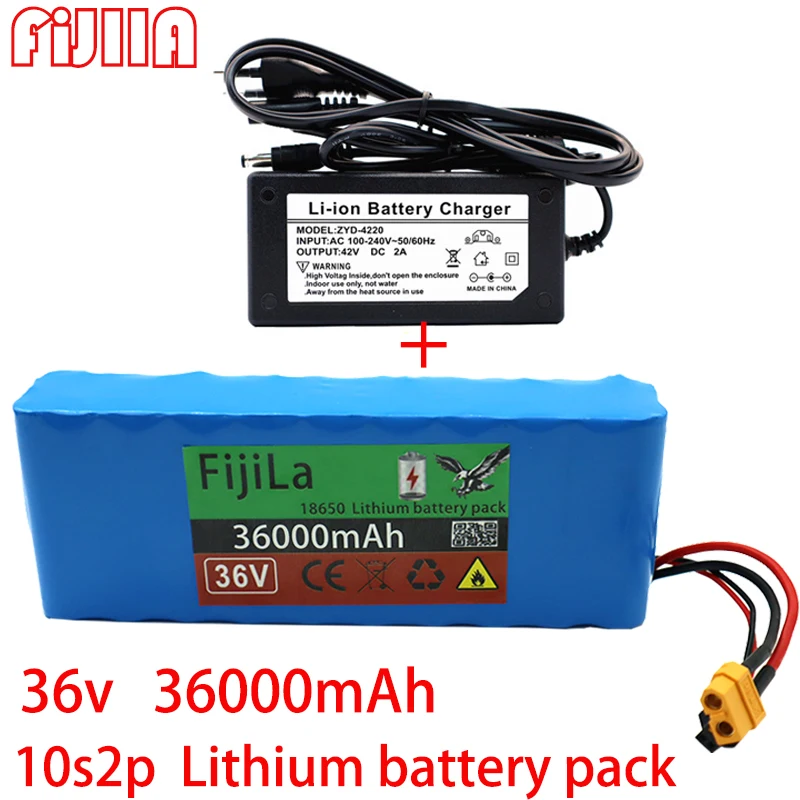 High Capacity 10S2P 36V 36Ah Battery Pack with XT60+DC for Electric Bikes and Scooters Complimentary + 42v Charger
High Capacity 10S2P 36V 36Ah Battery Pack with XT60+DC for Electric Bikes and Scooters Complimentary + 42v Charger