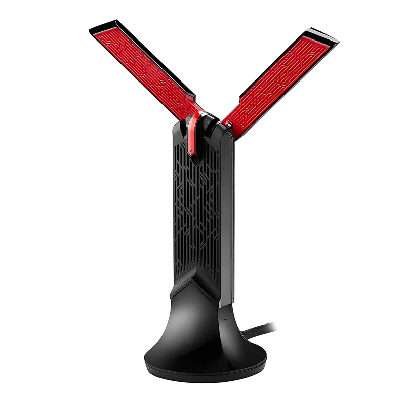 ASUS USB-AC68 Dual-band AC1900 USB 3.0 Wifi Adapter with Included Cradle, Wi-Fi speeds up to 1300 Mbps 5GHz and 600 Mbps 2.4GHz
ASUS USB-AC68 Dual-band AC1900 USB 3.0 Wifi Adapter with Included Cradle, Wi-Fi speeds up to 1300 Mbps 5GHz and 600 Mbps 2.4GHz