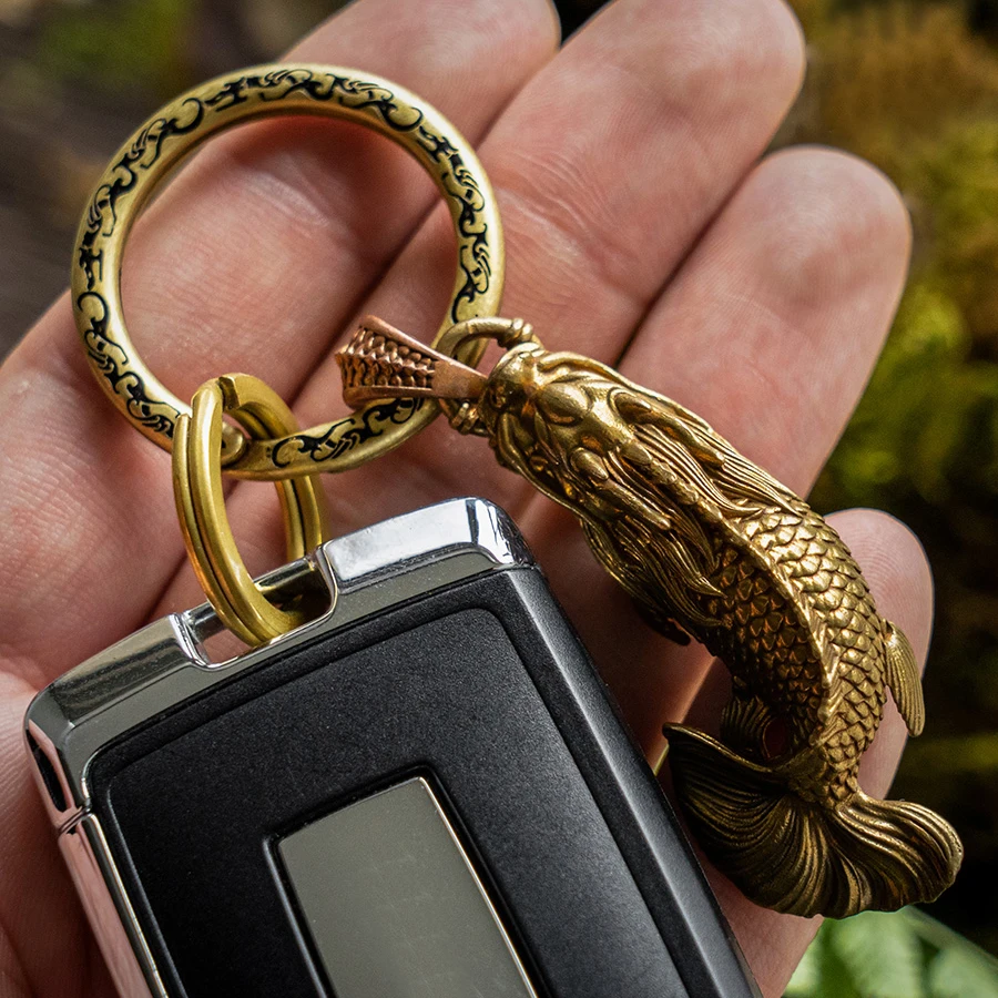 Yuhualong Handmade Pure Copper Brass Keychain Pendant Creative Postgraduate Examination Gift Keychain Men's Necklace Accessories
Yuhualong Handmade Pure Copper Brass Keychain Pendant Creative Postgraduate Examination Gift Keychain Men's Necklace Accessories