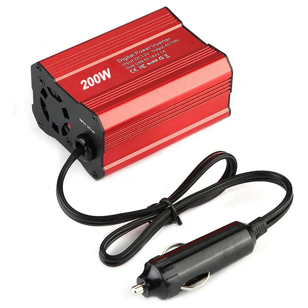 Car 200W Power Inverter Portable 12V 220V DC To AC Converter Adapter 110V Auto Charger Convert Car Accessories US EU Version
Car 200W Power Inverter Portable 12V 220V DC To AC Converter Adapter 110V Auto Charger Convert Car Accessories US EU Version