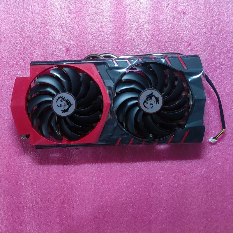 

GPU Heatsink Copper Bottom Pipe Graphics Card MSI Heat sink retrofitted with 53 holes For RX590 RX580 RX570 RX480 RX470