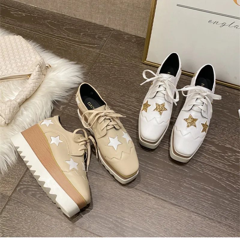 2022 Latest Star Shoes Solid Platform Zapatillas Mujer Lace Up Woman Shoes Thick Bottom Shoes Women Fashion Casual Ladies Shoes
2022 Latest Star Shoes Solid Platform Zapatillas Mujer Lace Up Woman Shoes Thick Bottom Shoes Women Fashion Casual Ladies Shoes