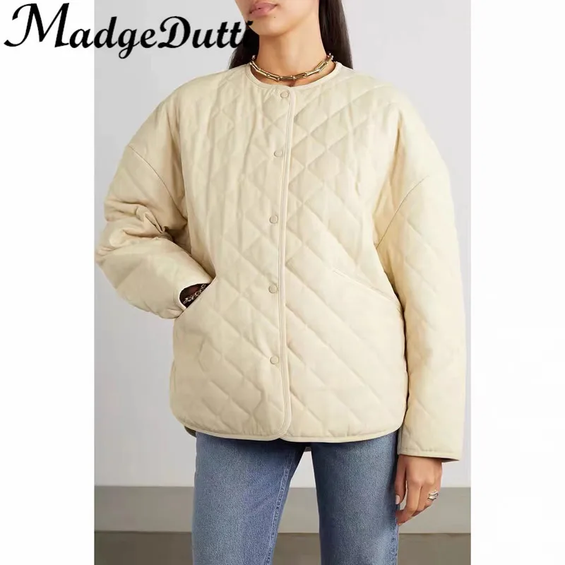10.8 MadgeDutti Vintage Argyle Plaid O-Neck Single Breasted Keep Weam Parkas Outerwear Women
10.8 MadgeDutti Vintage Argyle Plaid O-Neck Single Breasted Keep Weam Parkas Outerwear Women