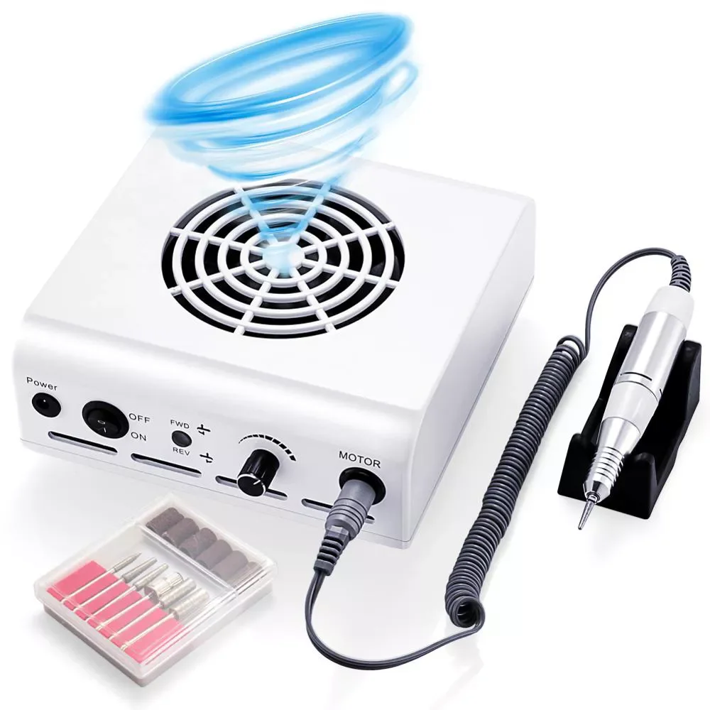 2-In-1 35000RPM Nail Drill Machine & Collector Vacuum Cleaner Nail Dust Nail Art Equipment Manicure Pedicure Nail Tools
2-In-1 35000RPM Nail Drill Machine & Collector Vacuum Cleaner Nail Dust Nail Art Equipment Manicure Pedicure Nail Tools