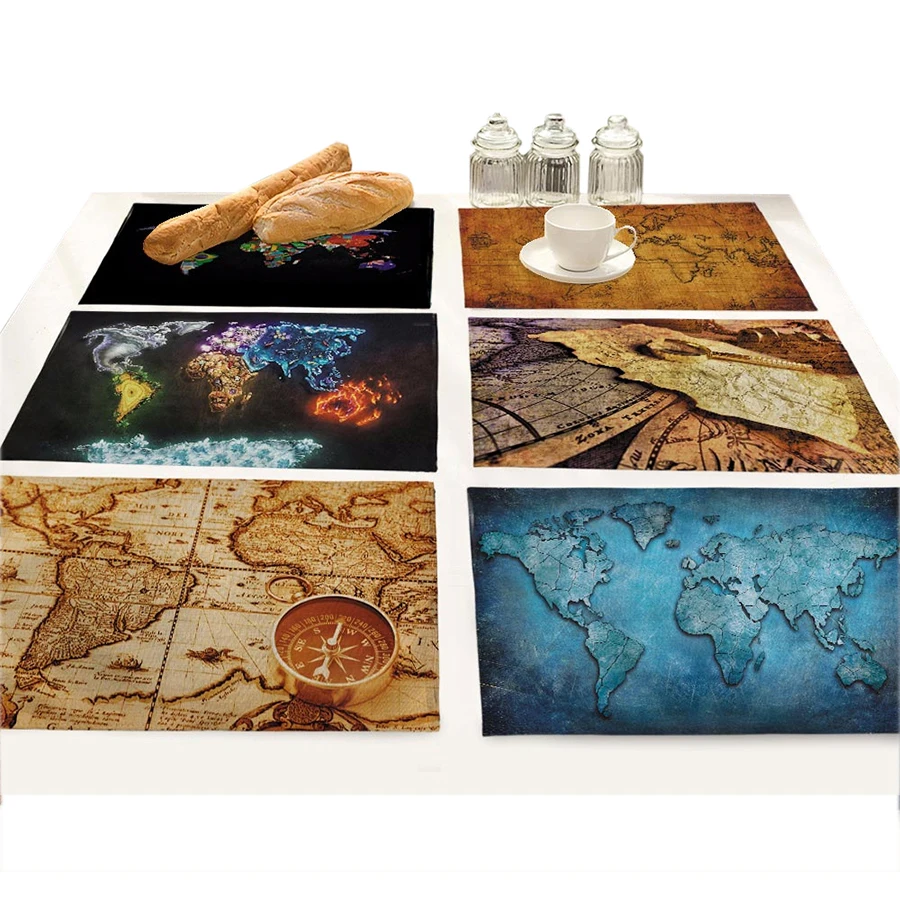 Navigation world map printing table mats art tablecloths kitchen drink coasters placemats 
Navigation world map printing table mats art tablecloths kitchen drink coasters placemats