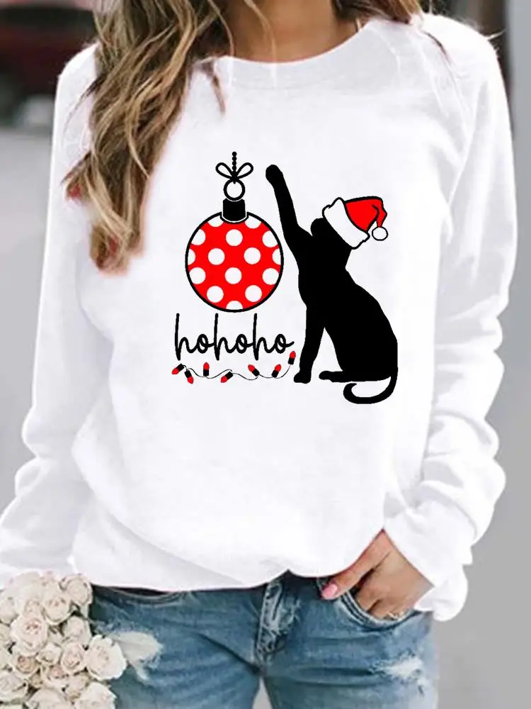 Women Casual Festival Pullovers Merry Christmas Female Cat Letter Pet Love Spring Hoodies Print Woman Graphic Sweatshirts
Women Casual Festival Pullovers Merry Christmas Female Cat Letter Pet Love Spring Hoodies Print Woman Graphic Sweatshirts