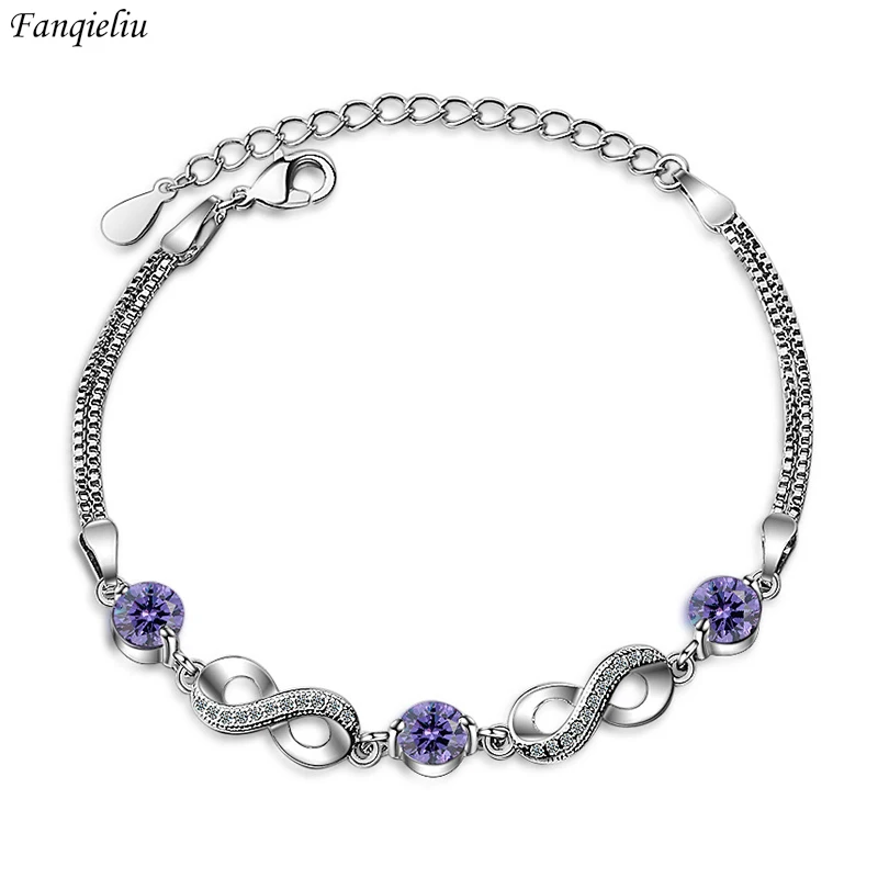 Fanqieliu S925 Stamp Silver Color Charm Zircon Link Bracelet For Women Trendy Jewelry Girl Gift New FQL20170
Fanqieliu S925 Stamp Silver Color Charm Zircon Link Bracelet For Women Trendy Jewelry Girl Gift New FQL20170