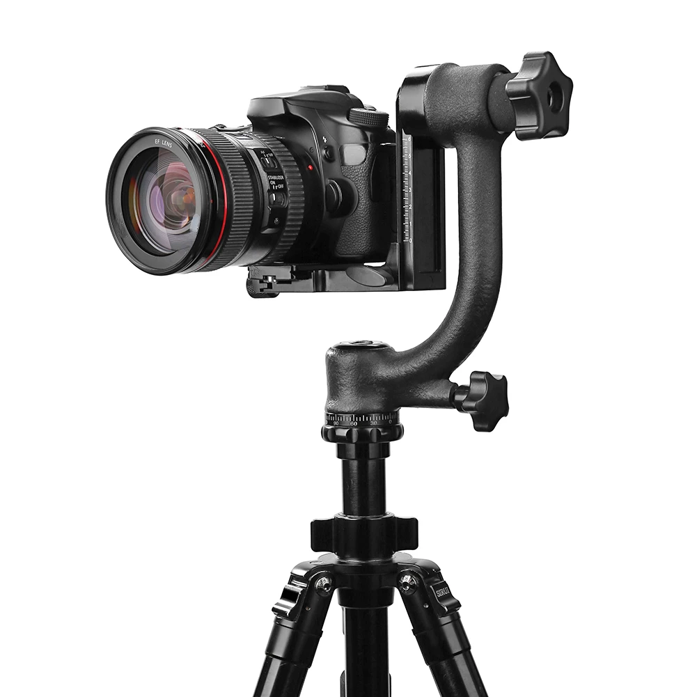 360 Degree Vertical Pro Gimbal Tripod Head 1/4 inch Screw Telephoto Lens Quick Release Plate for DSLR
360 Degree Vertical Pro Gimbal Tripod Head 1/4 inch Screw Telephoto Lens Quick Release Plate for DSLR