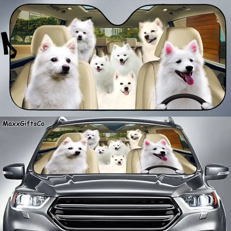 American Eskimo Car Sun Shade, American Eskimo Windshield, Family Dogs Auto Sunshade, Dogs Car Accessories, American Eskimo Love
American Eskimo Car Sun Shade, American Eskimo Windshield, Family Dogs Auto Sunshade, Dogs Car Accessories, American Eskimo Love