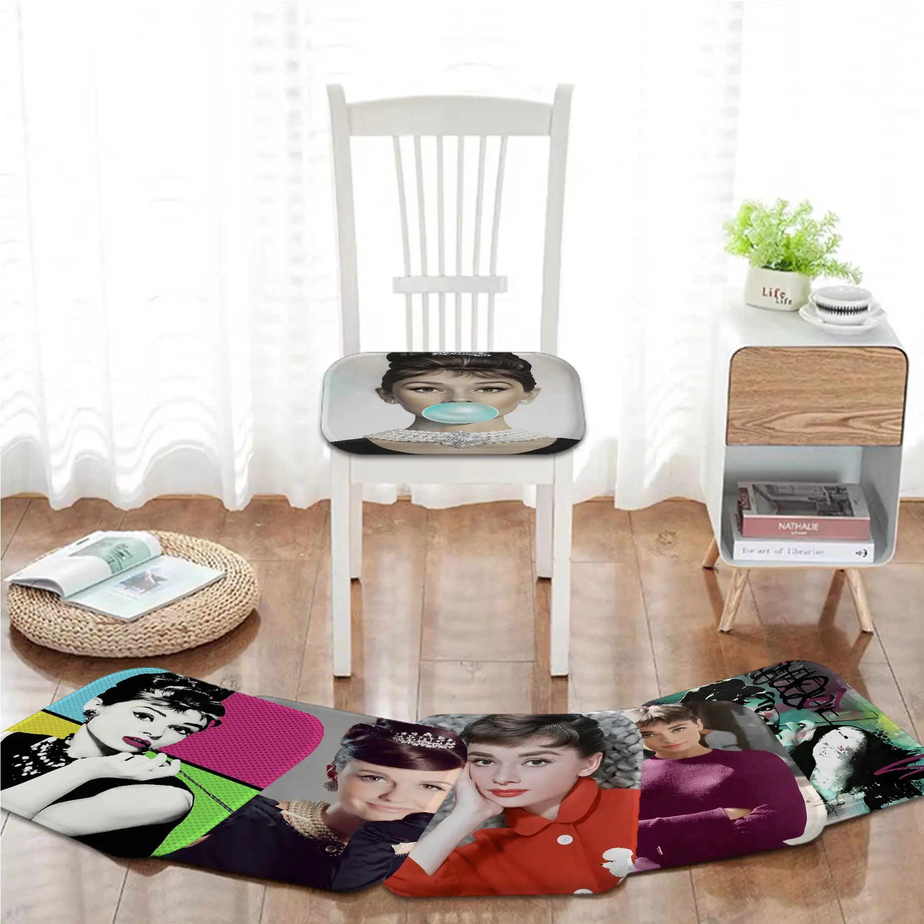 Audrey Hepburn Nordic Printing Seat Pad Household Cushion Soft Plush Chair Mat Winter Office Bar Seat Mat
Audrey Hepburn Nordic Printing Seat Pad Household Cushion Soft Plush Chair Mat Winter Office Bar Seat Mat