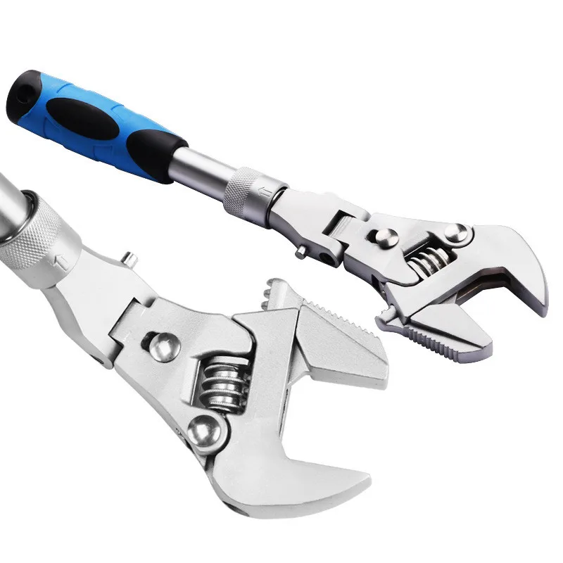 10 Inch 5 in 1 Adjustable Pipe Wrench Ratchet 180 Degree Folding Universal Pulley Wrench Household Maintenance Plumbing Tool
10 Inch 5 in 1 Adjustable Pipe Wrench Ratchet 180 Degree Folding Universal Pulley Wrench Household Maintenance Plumbing Tool