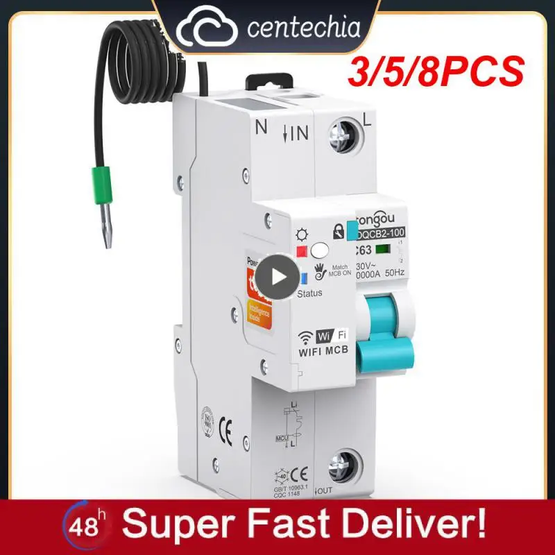 3/5/8PCS Remote Control Circuit Breaker 1p Wifi 63a Measurement Switch 63a Tuya Mcb Breaker Wireless
3/5/8PCS Remote Control Circuit Breaker 1p Wifi 63a Measurement Switch 63a Tuya Mcb Breaker Wireless