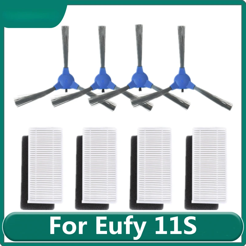 For Eufy 11S & RoboVac 30 & 30C & RoboVac 15C 4pcs Side Brush 4pcs Filter Vacuum Cleaner Robotic Replacement Parts A
For Eufy 11S & RoboVac 30 & 30C & RoboVac 15C 4pcs Side Brush 4pcs Filter Vacuum Cleaner Robotic Replacement Parts A