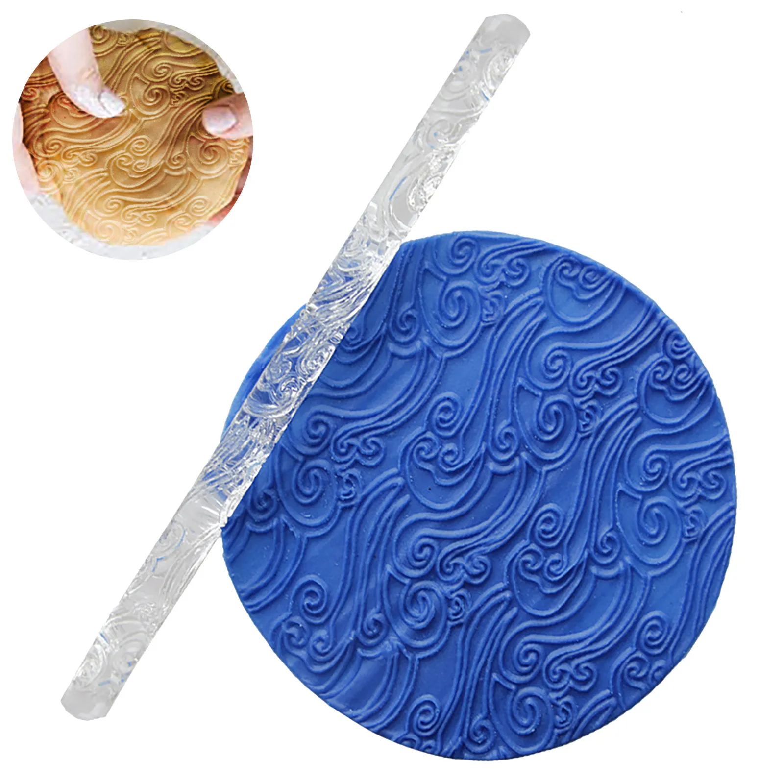 1Pcs Crocodile Skin Effect Texture Embossing Acrylic Fondant Cake Decorating Rolling Pin Pastry Tools
1Pcs Crocodile Skin Effect Texture Embossing Acrylic Fondant Cake Decorating Rolling Pin Pastry Tools