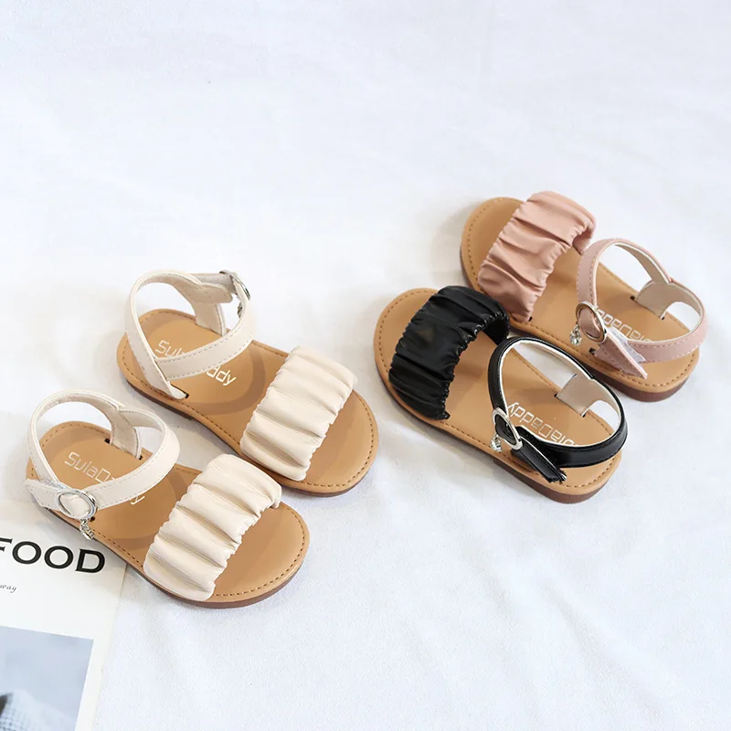 Brand Design Pleated Upper Little Girl Sandals 2022 Summer School Kids Sandals Girls Princess Pretty Holiday Beach Shoes
Brand Design Pleated Upper Little Girl Sandals 2022 Summer School Kids Sandals Girls Princess Pretty Holiday Beach Shoes