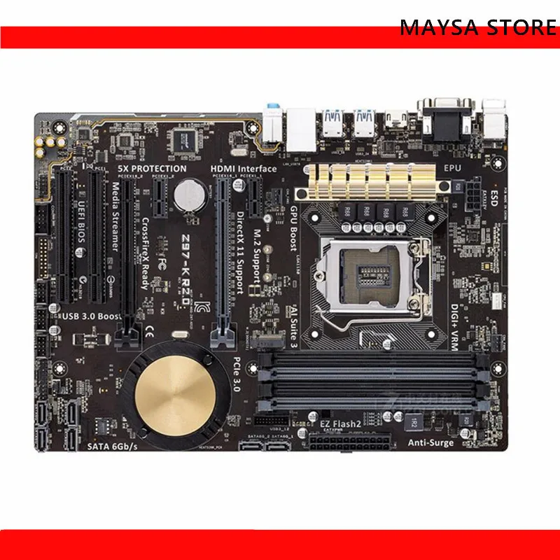 Для ASUS Z97-K R2.0 материнская плата Socket LGA 1150 DDR3 Z97 SATA3 USB3.0 материнская плата 100% протестирована полностью работает
Для ASUS Z97-K R2.0 материнская плата Socket LGA 1150 DDR3 Z97 SATA3 USB3.0 материнская плата 100% протестирована полностью работает