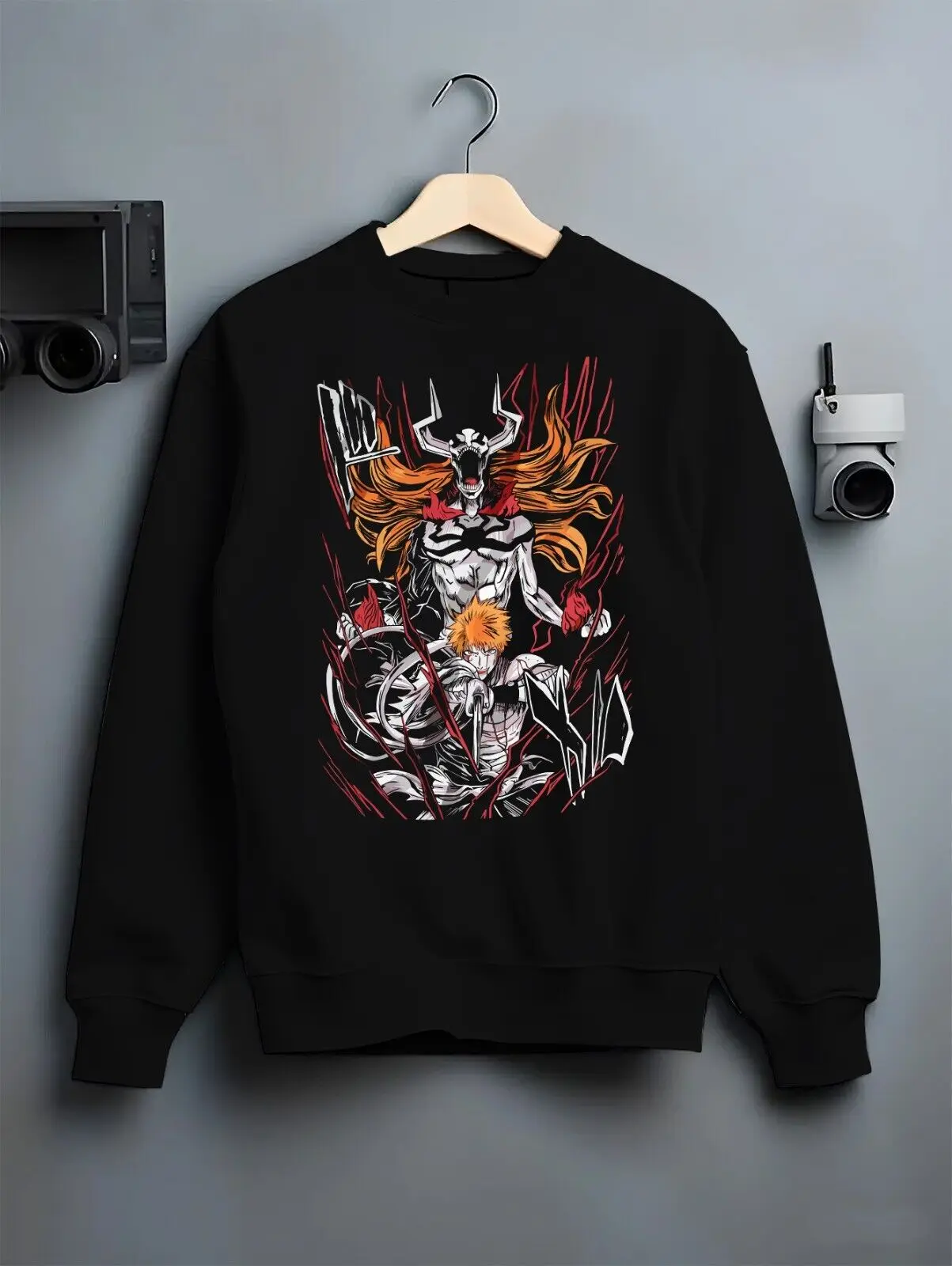 Полая футболка с капюшоном в стиле аниме Kurosaki Ichigo Bleach Vasto Lorde Bankai